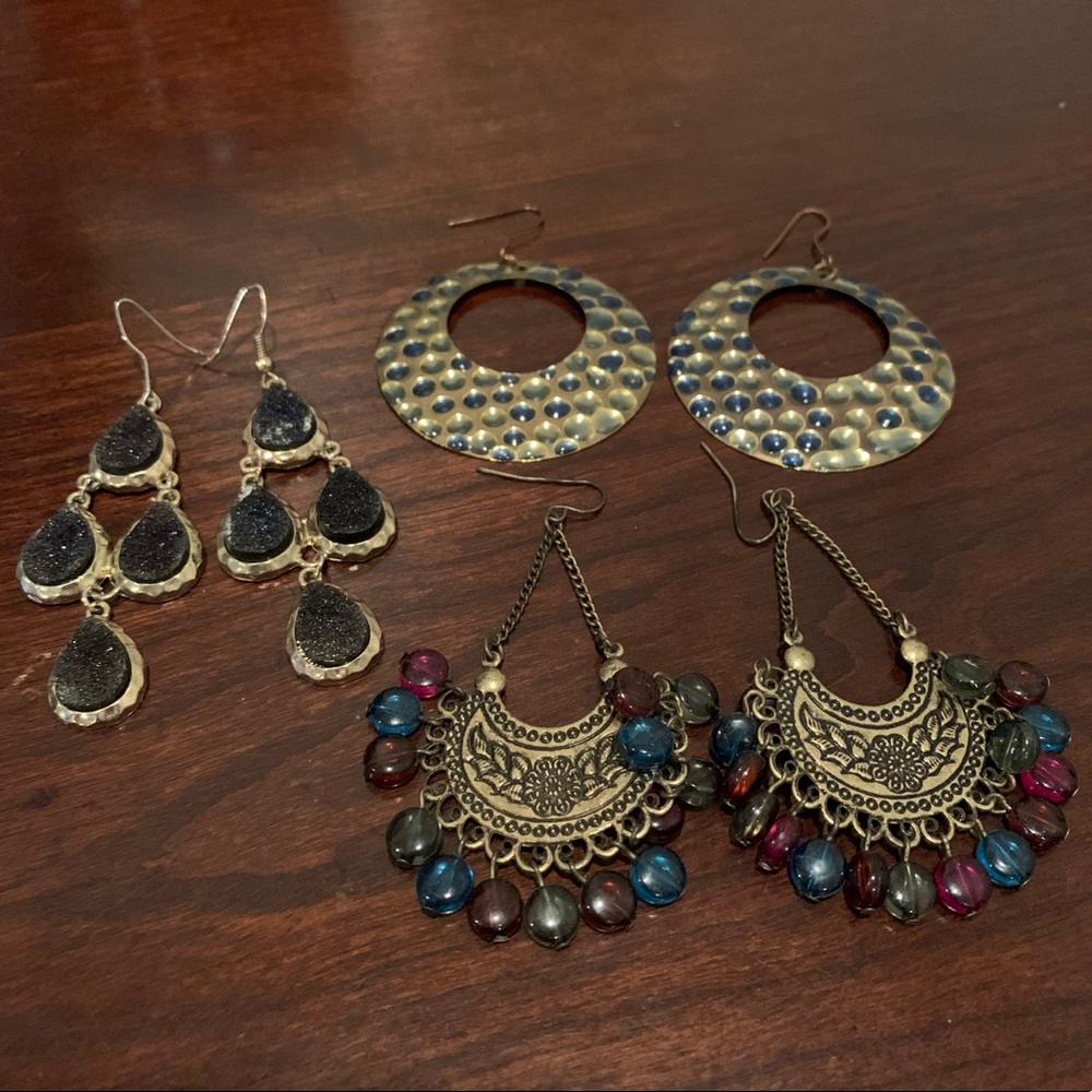 Blue Rustic Earring Bundle